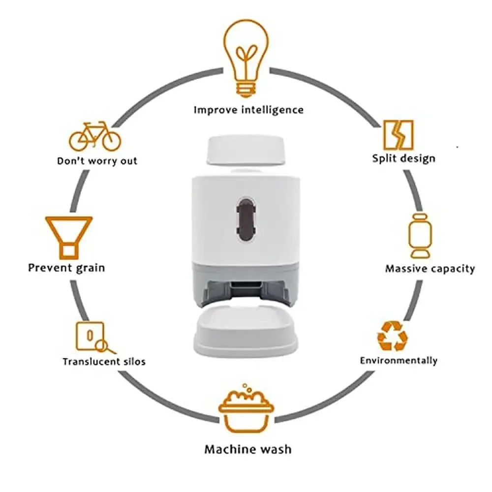 Automatic Interactive Large Capacity Pet Feeder