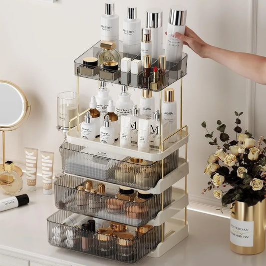 Makeup Organizer with 3 Drawers and Removable of Top