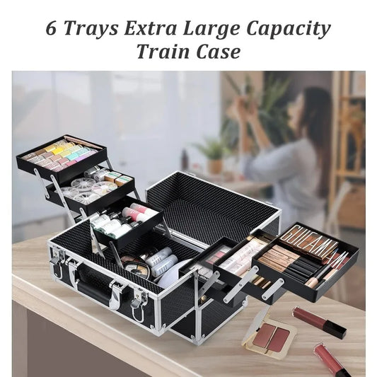 12" Professional Makeup Train Case