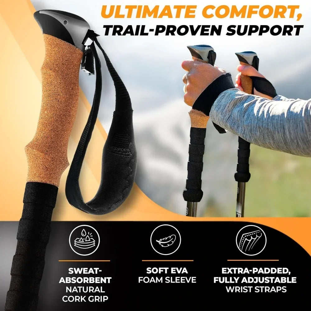 Carbon Fiber Lightweight Shock-Absorbent Walking Sticks