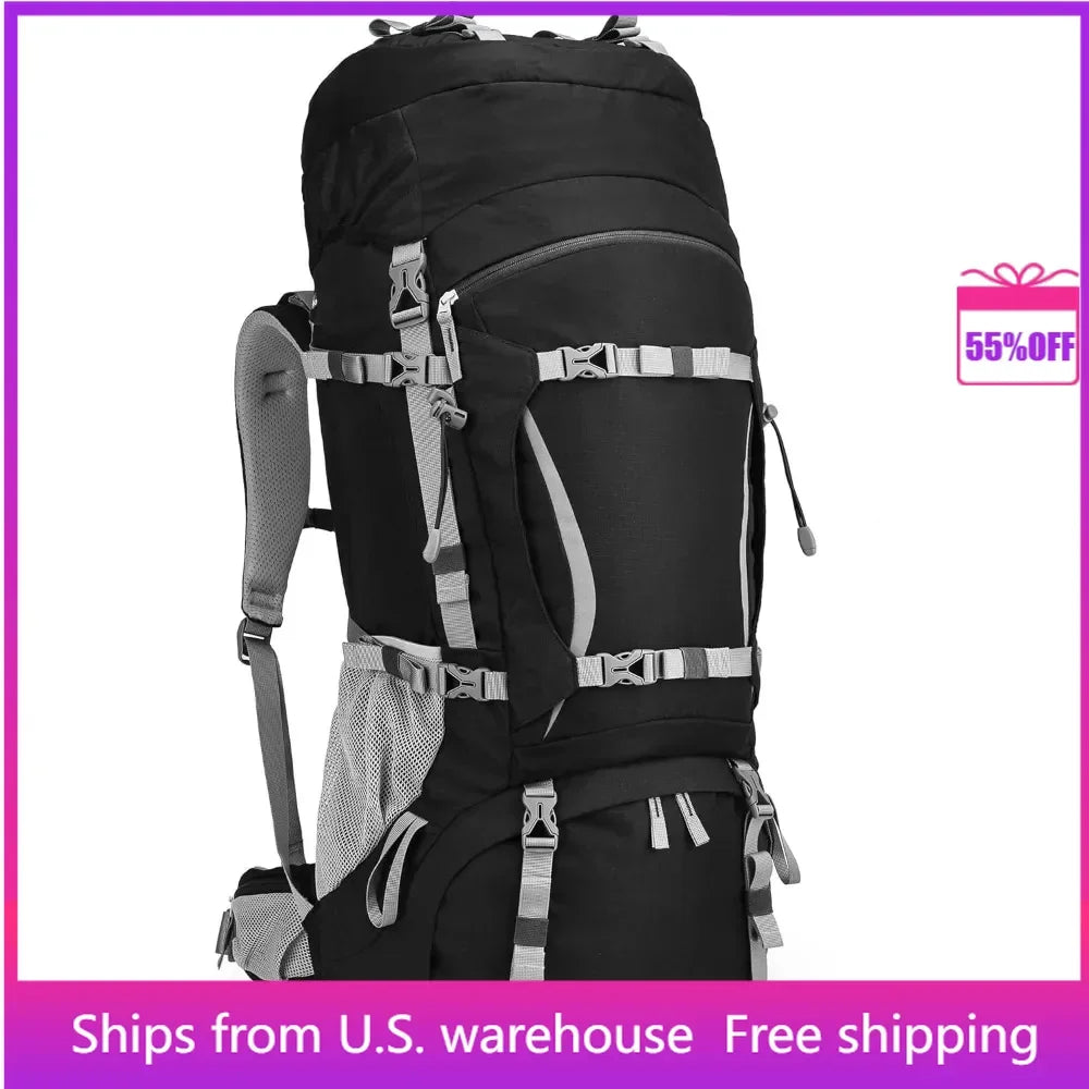 70L Internal Frame Backpack  with Rain Cover