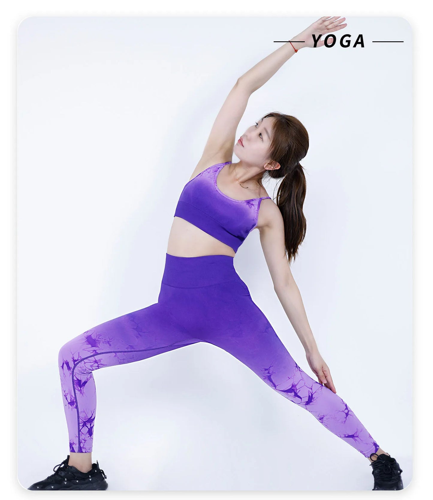 2 Pieces High Waist Leggings Women's Yoga Set